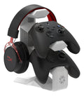 Suporte de Mesa para 2 Controles + Headset – Compatível com Xbox One / Xbox Series X|S / PS5