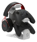 Suporte de Mesa para 2 Controles + Headset – Compatível com Xbox One / Xbox Series X|S / PS5