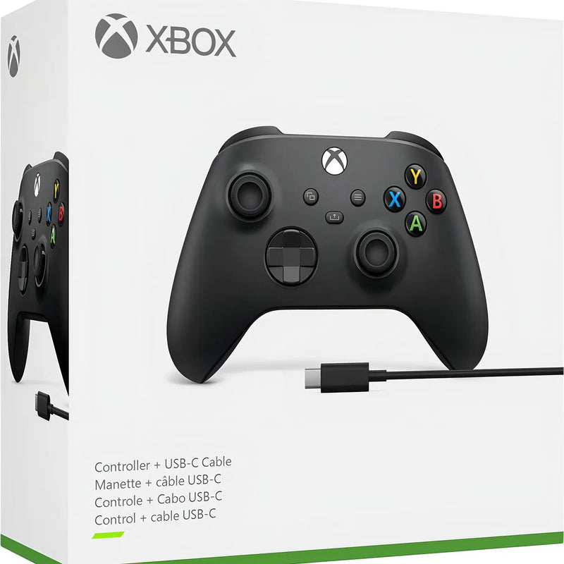 Controle Sem Fio Microsoft Xbox Carbon Black – Preto