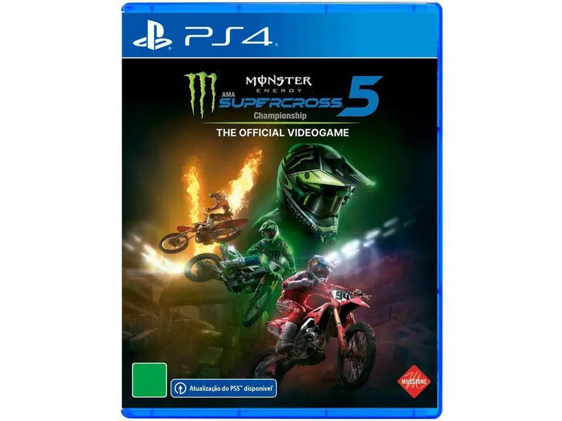Monster Energy Supercross 5 - PS4 - Mídia Física