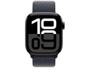Apple Watch Series 10 GPS 42mm – Caixa de Alumínio Preto, Pulseira Sport Loop Vermelha, Tecnologia e Estilo