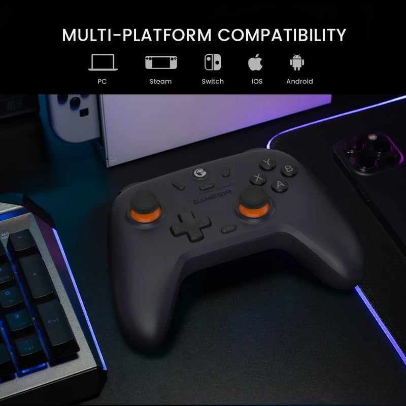 GameSir T4 Nova Lite – Controller Sem Fio Multiplataforma (Switch/PC/iPhone/Android)