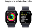 Apple Watch Series 10 GPS 42mm – Caixa de Alumínio Preto, Pulseira Sport Loop Vermelha, Tecnologia e Estilo