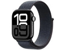 Apple Watch Series 10 GPS 42mm – Caixa de Alumínio Preto, Pulseira Sport Loop Vermelha, Tecnologia e Estilo