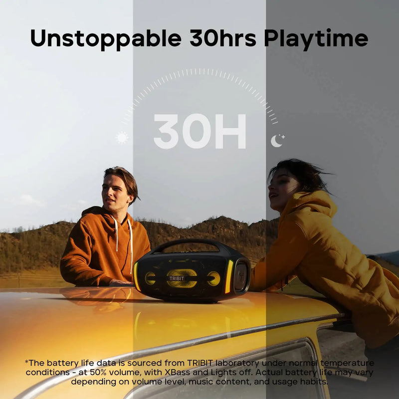 Tribit StormBox Blast 2 – Caixa de Som Bluetooth 200W com Subwoofer