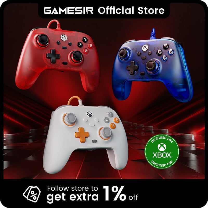 GameSir T7 Wired Controller – Gamepad com Fio para Xbox Series X|S, Xbox One e PC