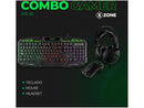 Kit Gamer com Teclado, Mouse, Headset e Mouse Pad