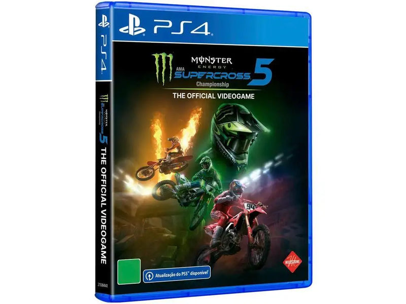 Monster Energy Supercross 5 - PS4 - Mídia Física