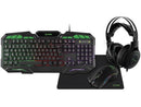 Kit Gamer com Teclado, Mouse, Headset e Mouse Pad