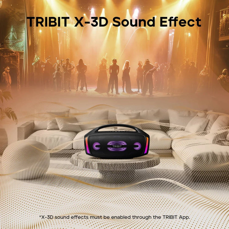Tribit StormBox Blast 2 – Caixa de Som Bluetooth 200W com Subwoofer